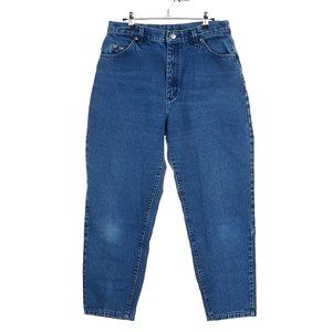Vintage Lee High Rise Rigid Denim Tapered Leg Mom Jean